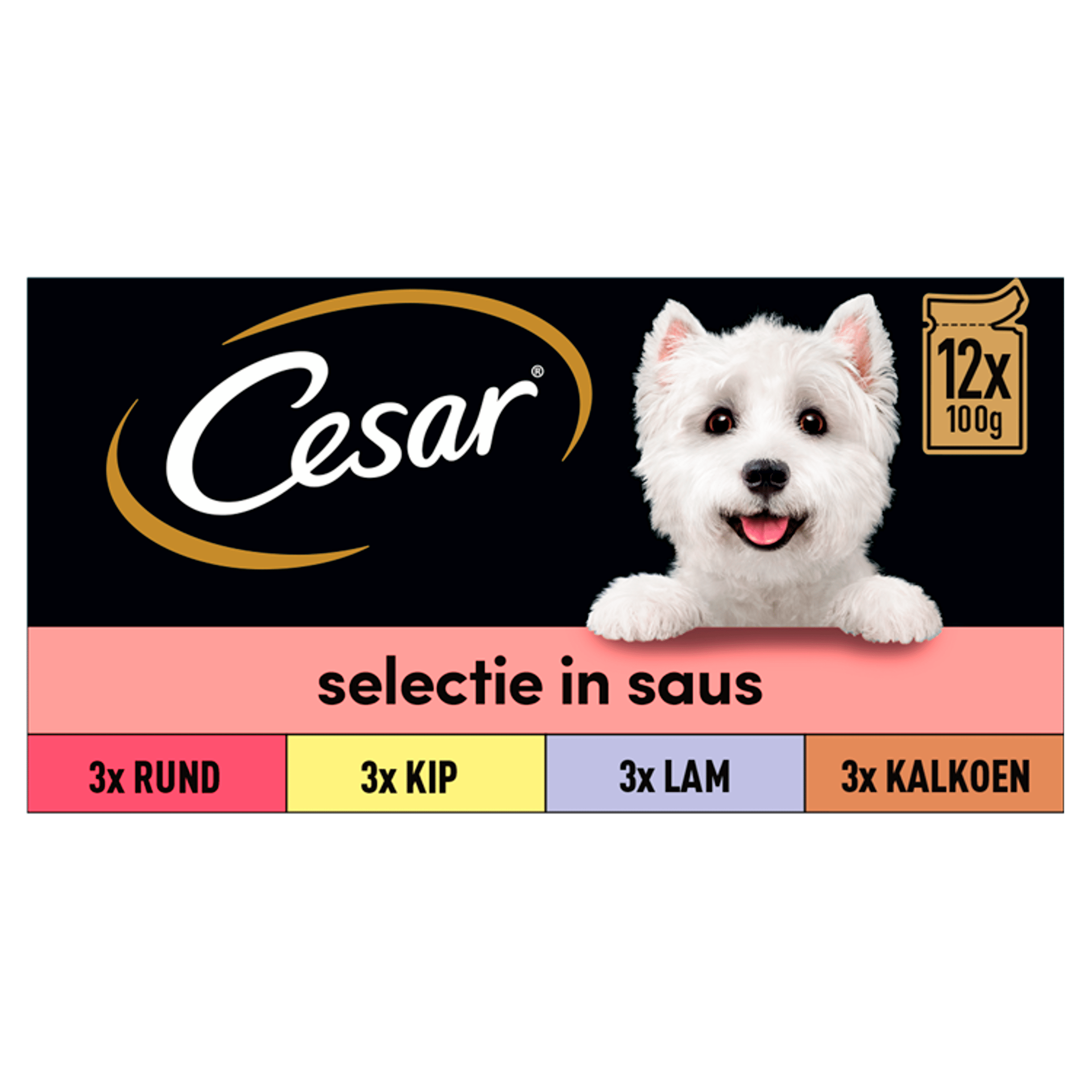 Cesar Selectie saus - Hondenvoer Pak 12 st