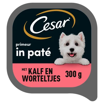 Cesar Primeur - Kalf Pate - Hondenvoer Kuipje 300 g