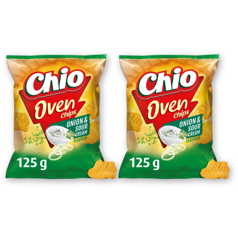 Chio Oven chips onion & sour cream 2-pack