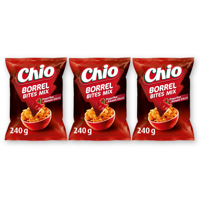 Chio Borrel bites paprika sweet chili 3-pack