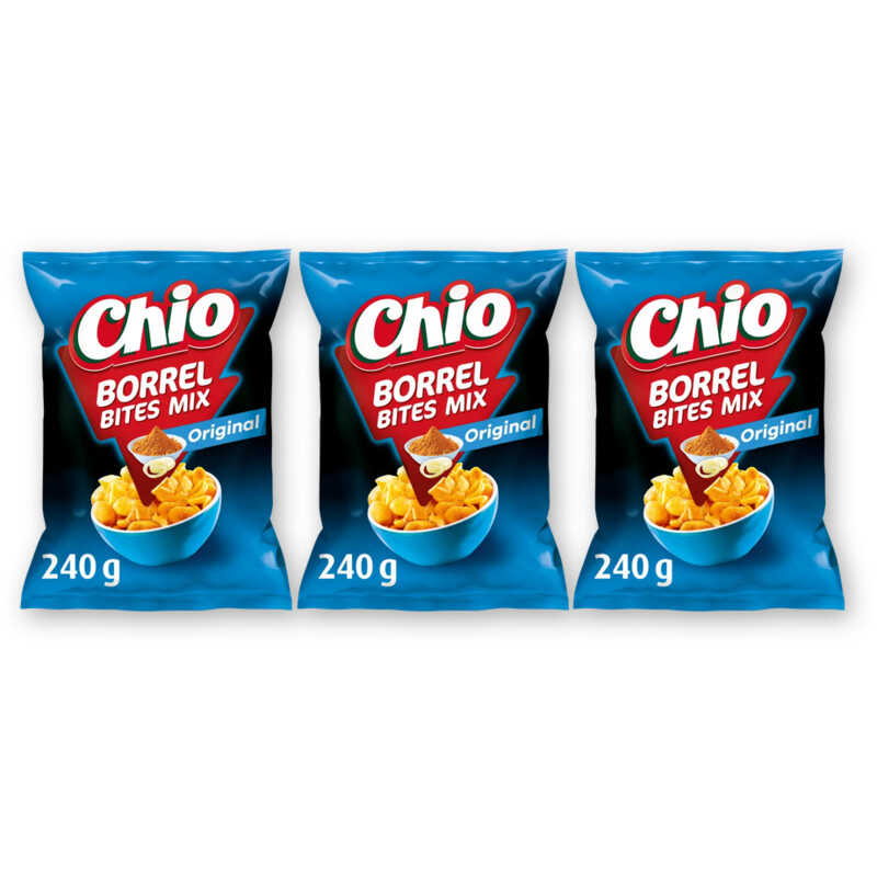 Chio Borrel bites original 3-pack