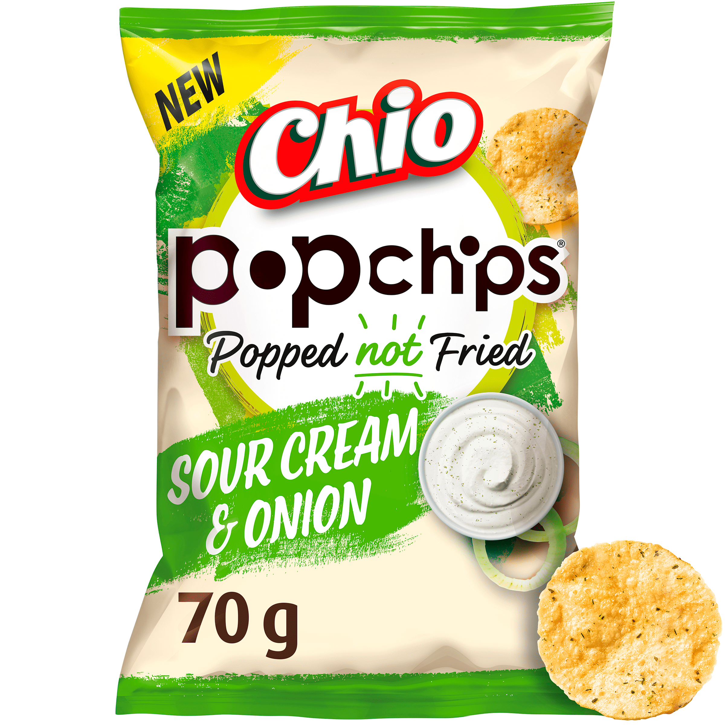Chio Popchips sour cream and onions Zak 70 g