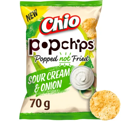 Chio Popchips sour cream and onions Zak 70 g