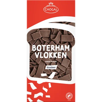 Chogal Boterhamvlokken donker 300g
