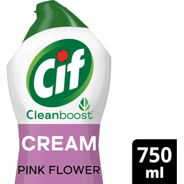 Cif CleanBoost Schuurmiddel Cream Pink 750 ml
