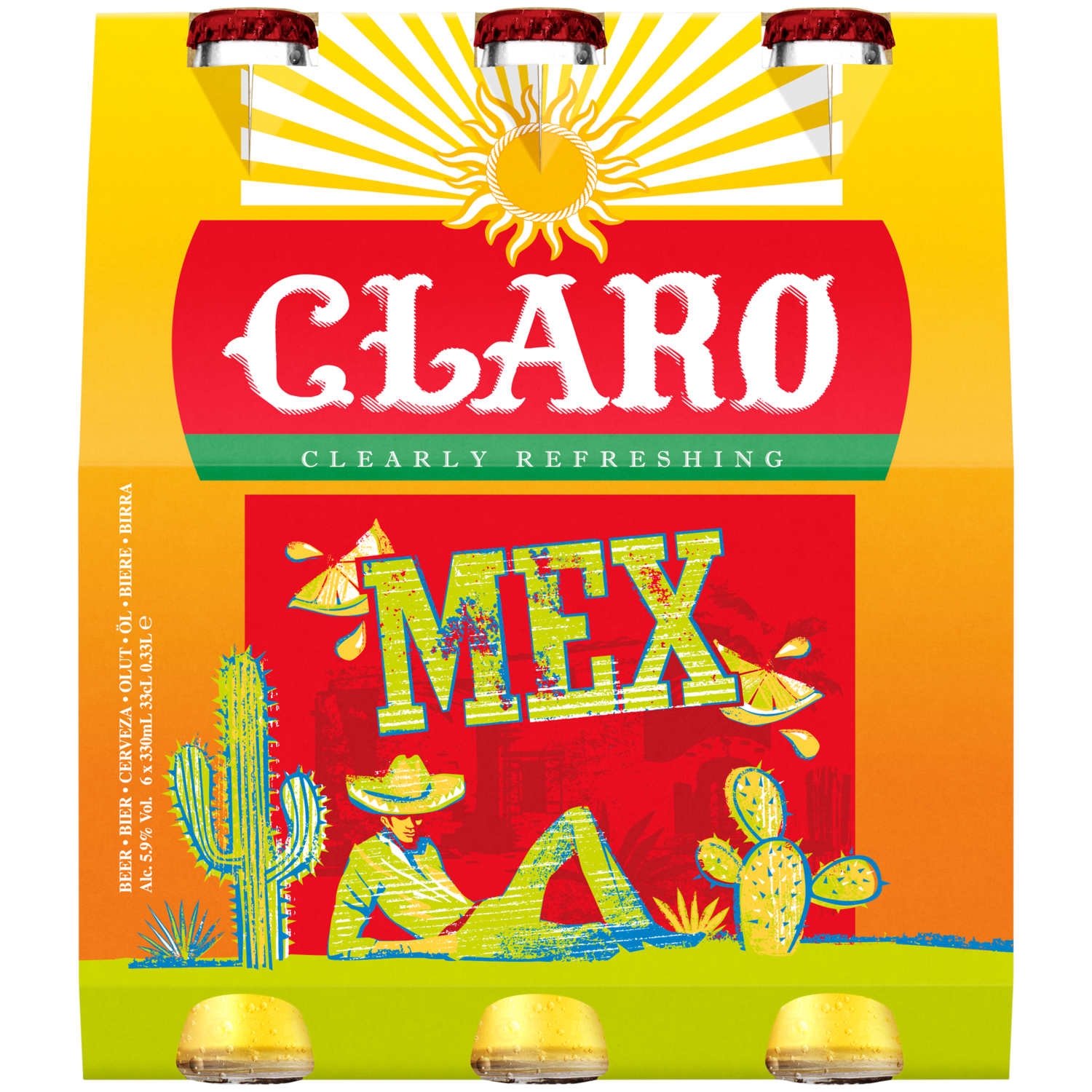 Claro Tequila flavoured 6x33 cl