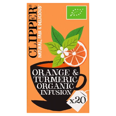 Clipper Orange turmeric Doos 20 st