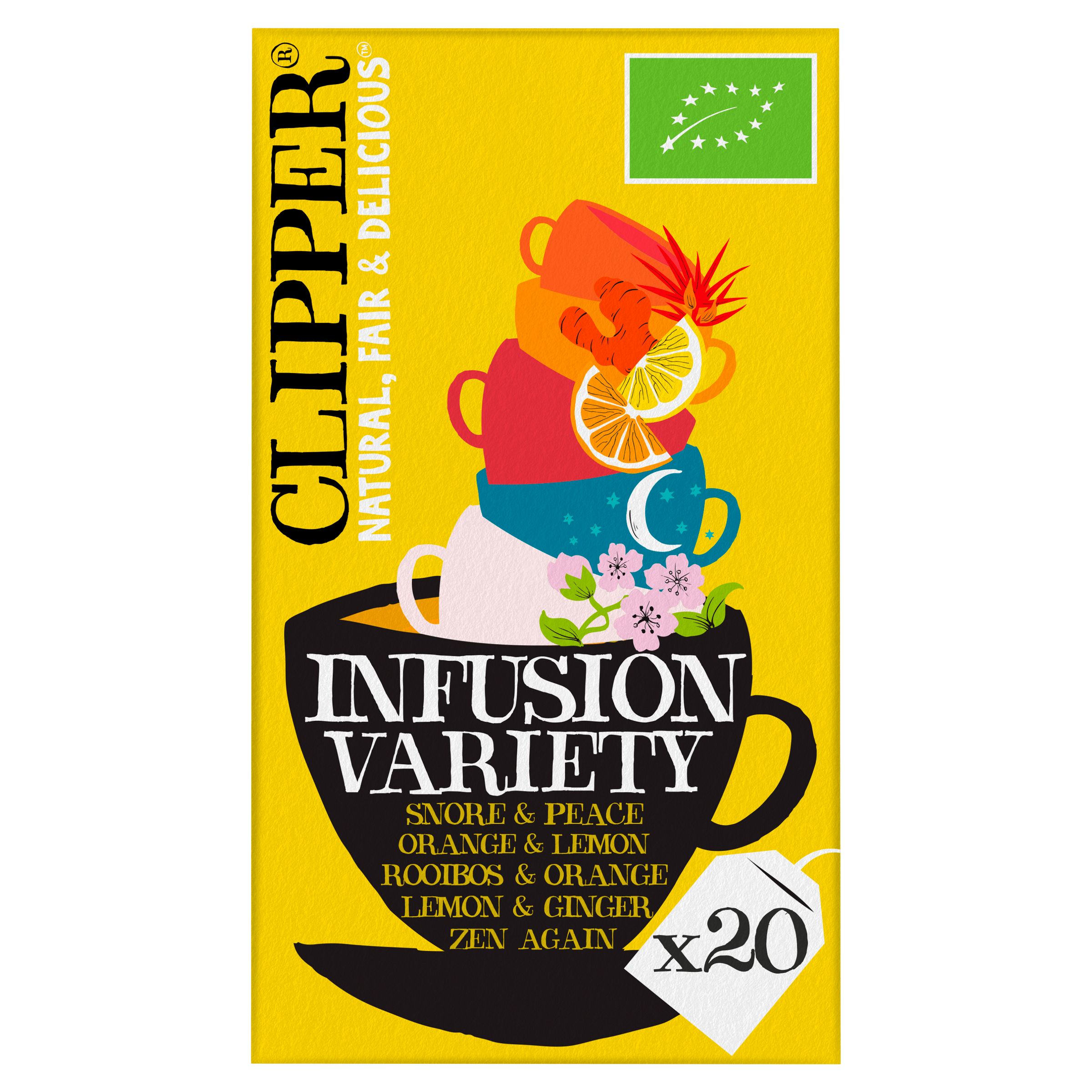 Clipper Delicious infusions variatiebox Doos 20 st