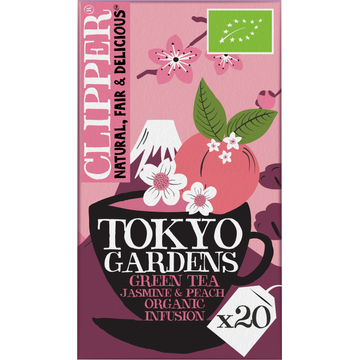 Clipper Tokyo Gardens Green Tea Jasmine & Peach 20 Stuks 40 g
