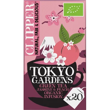 Clipper Tokyo Gardens Green Tea Jasmine & Peach 20 Stuks 40 g
