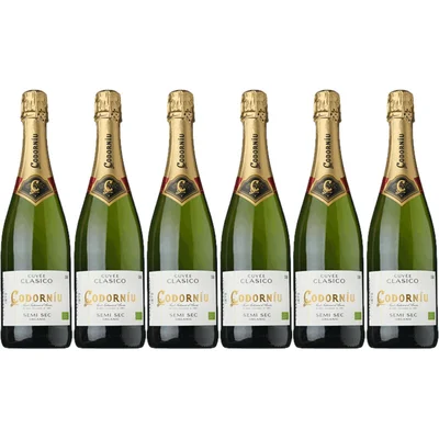 Codorníu Clasico semi sec organic 6 flessen