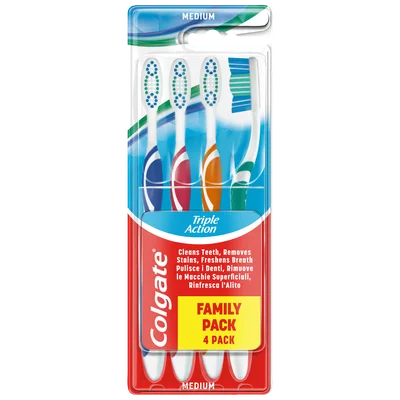 Colgate Tandenborstel triple action Pak 4 st
