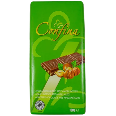 Confina Chocoladereep melk hazelnoot
