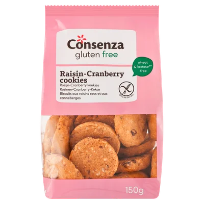 Consenza GV Rozijn-cranberry koekjes bio