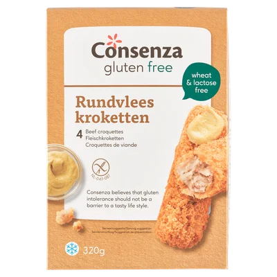 Consenza Rundvleeskroketten Doos 4 st