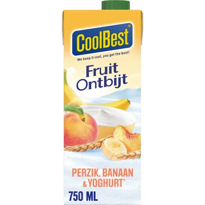 CoolBest Fruit ontbijt perzik, banaan & yoghurt