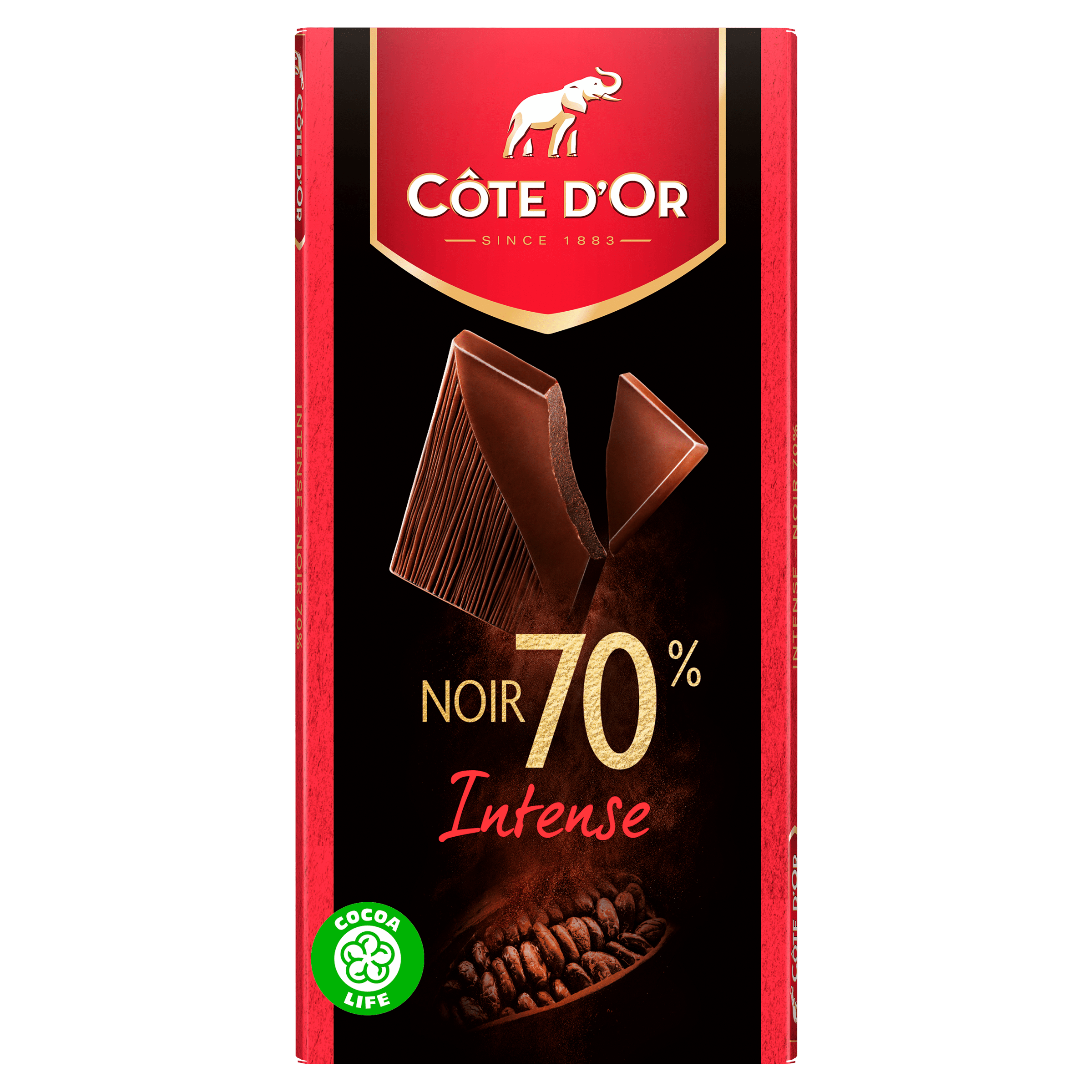 Côte d'Or Chocoladereep Extra Puur 70% Wikkel 100 g