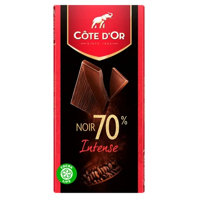 Côte d'Or Chocoladereep Extra Puur 70% Wikkel 100 g
