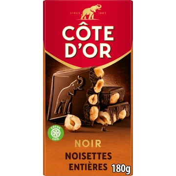 Côte d'Or Bloc Pure Chocoladereep Hele Hazelnoten 180g