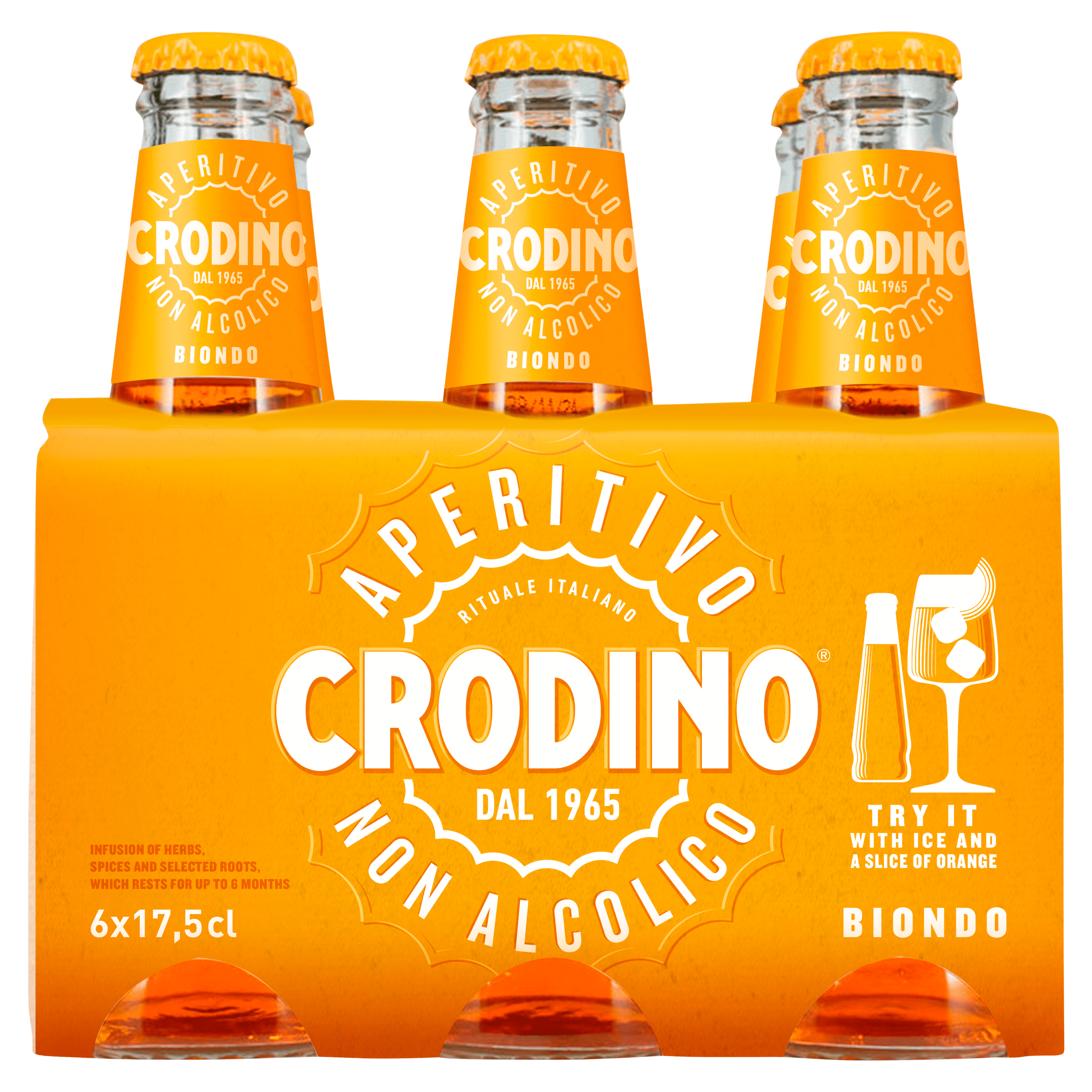 Crodino Biondo 6x17.5cl Doos 1050 ml