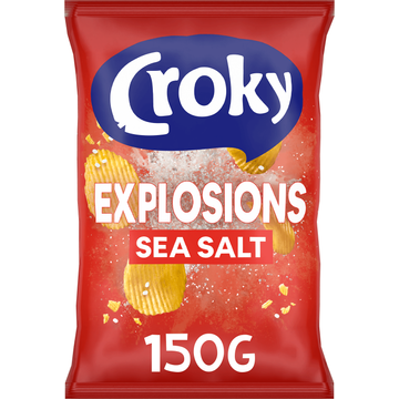 Croky Chips Explosions Sea Salt 150g
