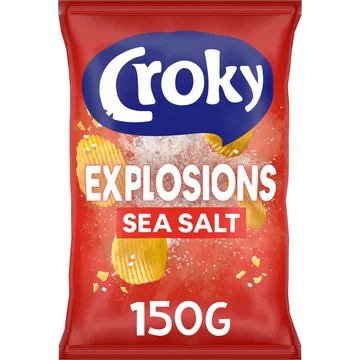 Croky Chips Explosions Sea Salt 150g