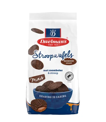 Daelmans Mini stroopwafels Brownie Stazak 25 st