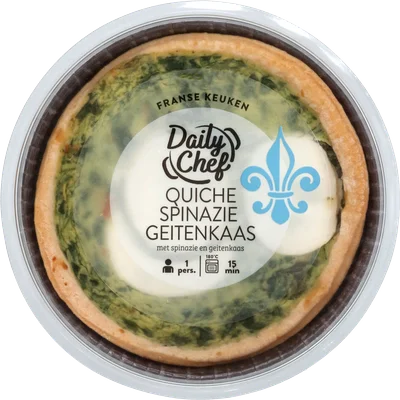 Daily Chef Quiche spinazie geitenkaas
