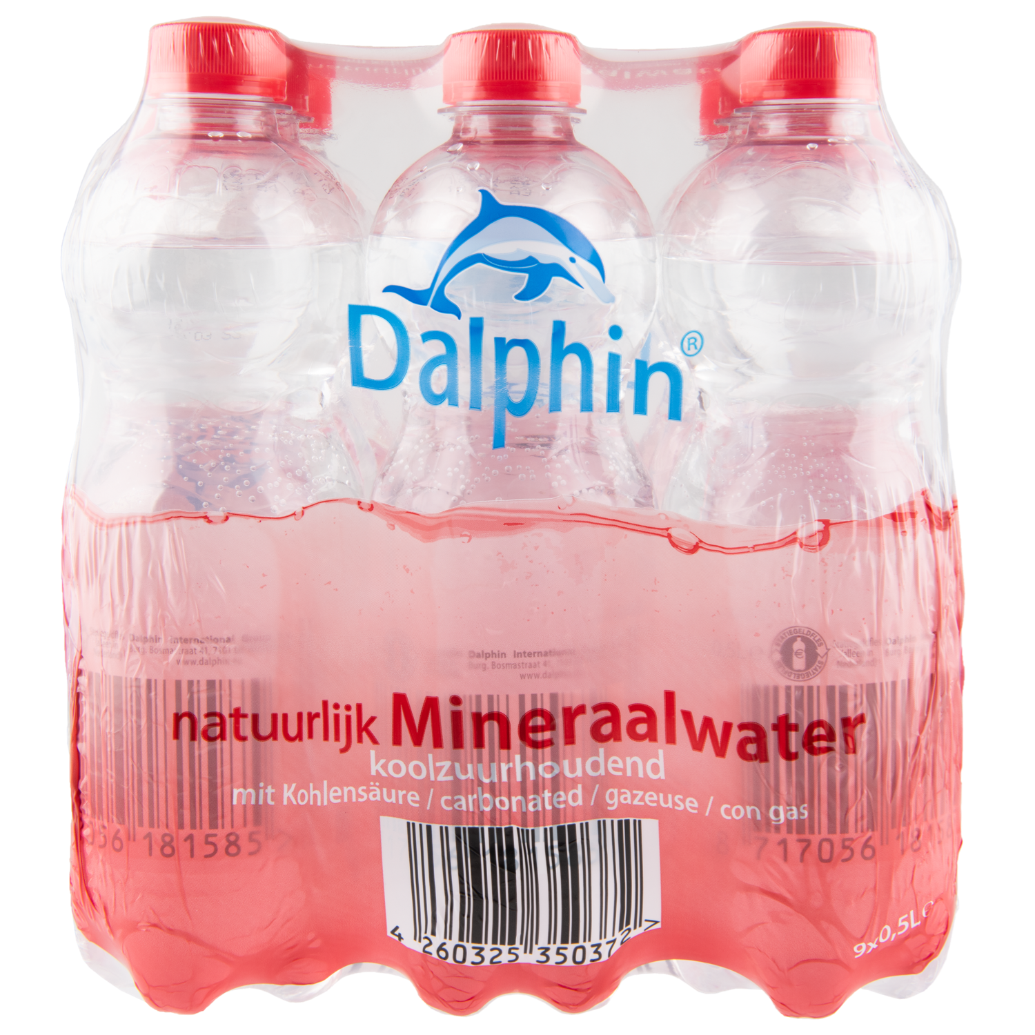 Dalphin Mineraalwater koolzuurhoudend rood 9x500ml