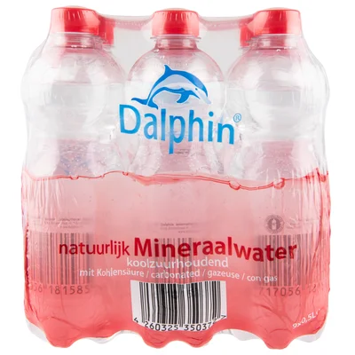 Dalphin Mineraalwater koolzuurhoudend rood 9x500ml