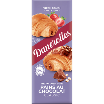 Danerolles Fresh Dough Pains au Chocolat Classic 6 Stuks 275 g