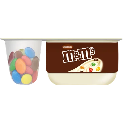Danone M&M yoghurt vanille