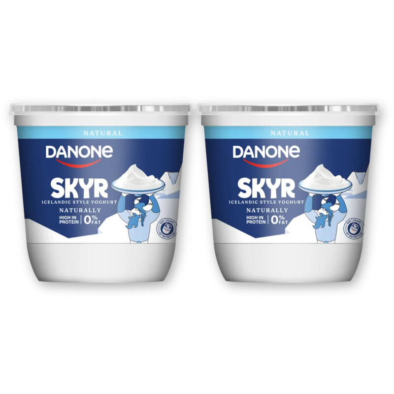Danone Skyr naturel high protein 0% fat 2-pack