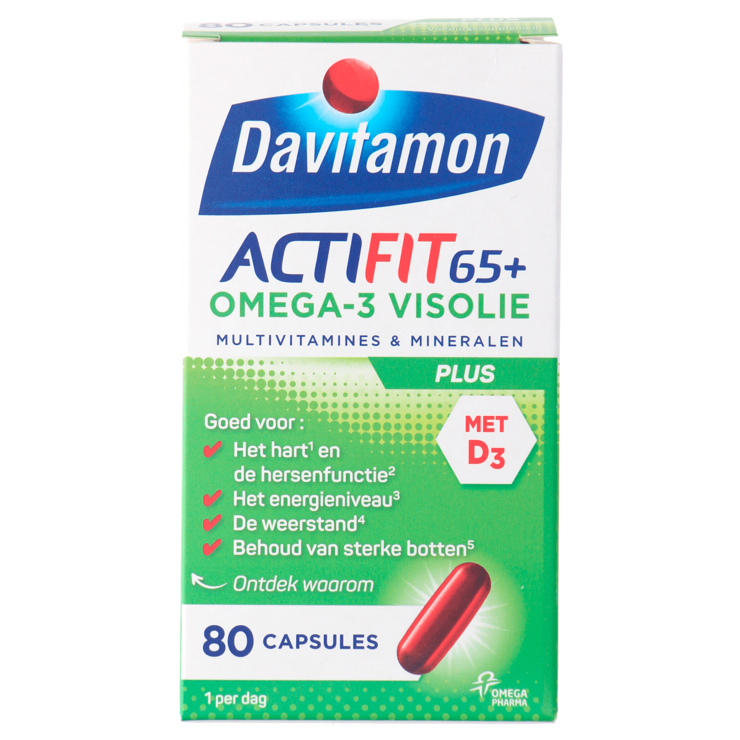Davitamon Vitamine Actifit 65+ omega3