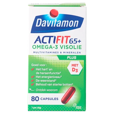 Davitamon Vitamine Actifit 65+ omega3