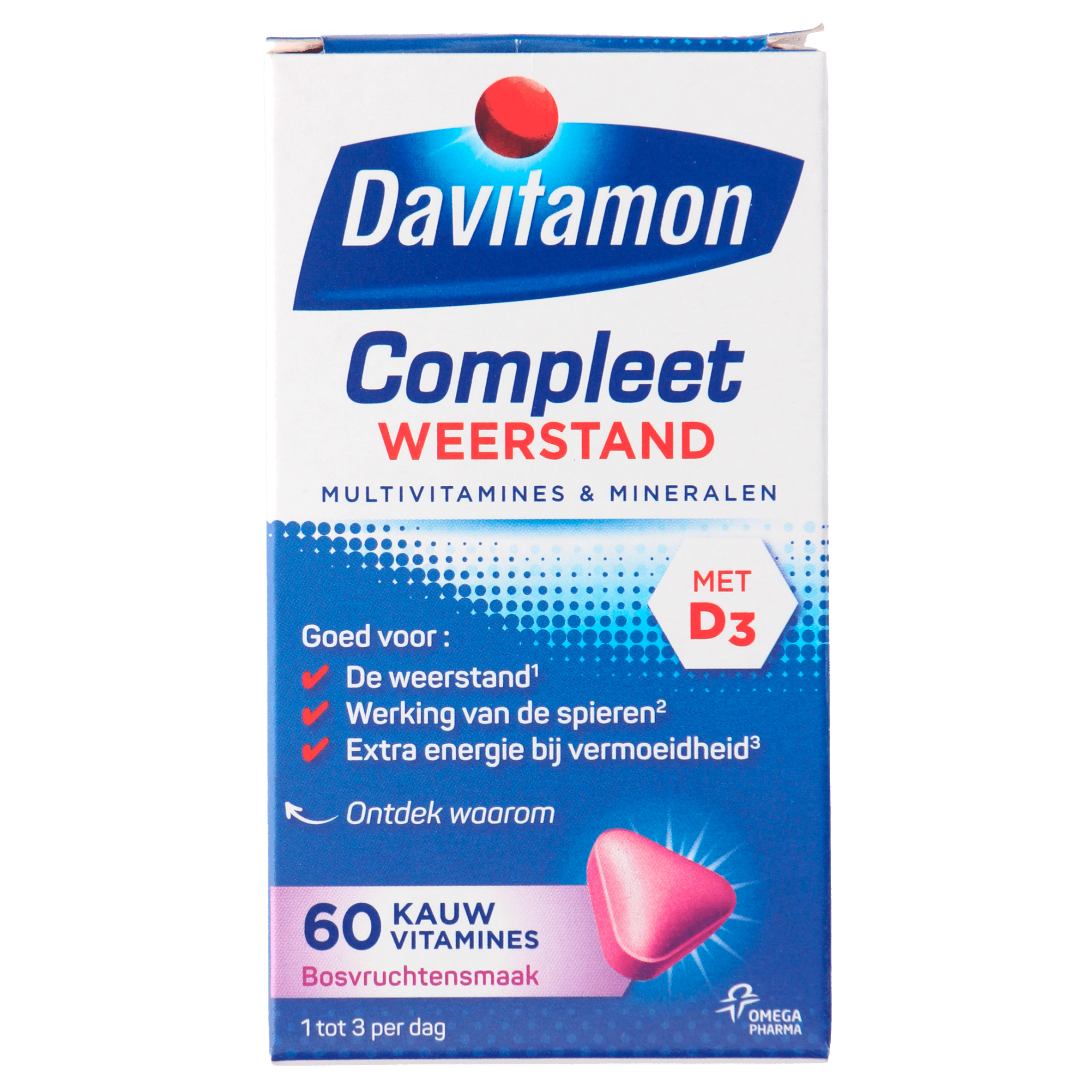Davitamon Vitamine Compleet kauwtablet bosvrucht