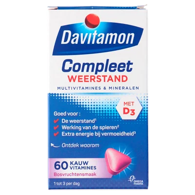 Davitamon Vitamine Compleet kauwtablet bosvrucht