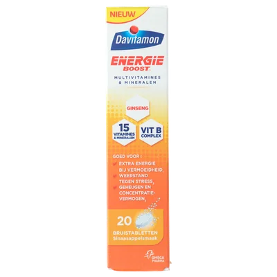 Davitamon Vitamine Energy boost Doos 20 st