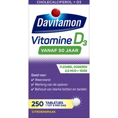 Davitamon Vitamine D 50+ smelttablet Doos 130 st