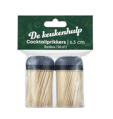 De keukenhulpjes Cocktailprikker Zakje 400 st