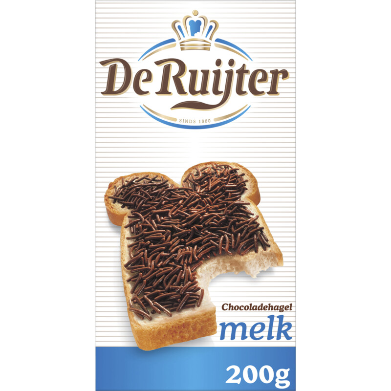 De Ruijter Chocoladehagel Melk 200g