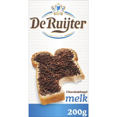 De Ruijter Chocoladehagel Melk 200g