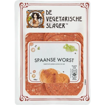 De Vegetarische Slager Spaanse Worst 100 g