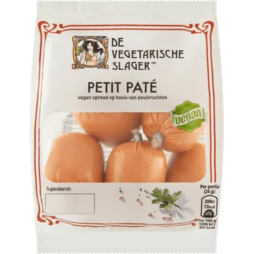 De Vegetarische Slager Petit Paté 5 Stuks 120 g