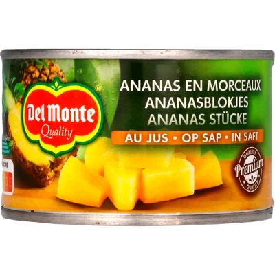 Del monte Ananas stukjes op sap