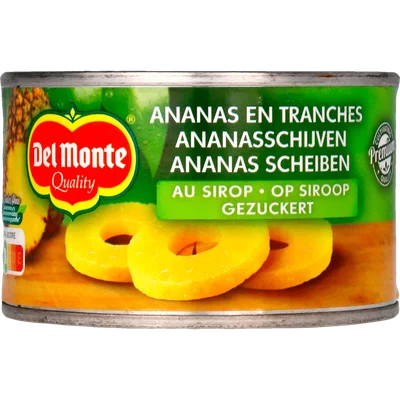 Del monte Ananas Schijven 1/4 siroop