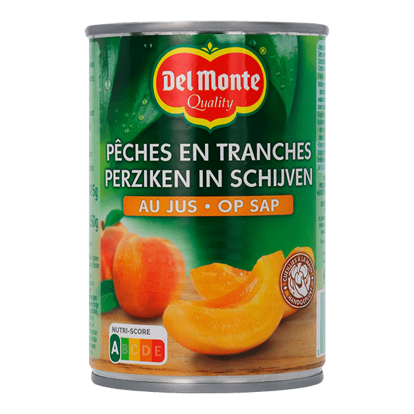 Del monte Perzik schijfjes op sap Blik 415 g