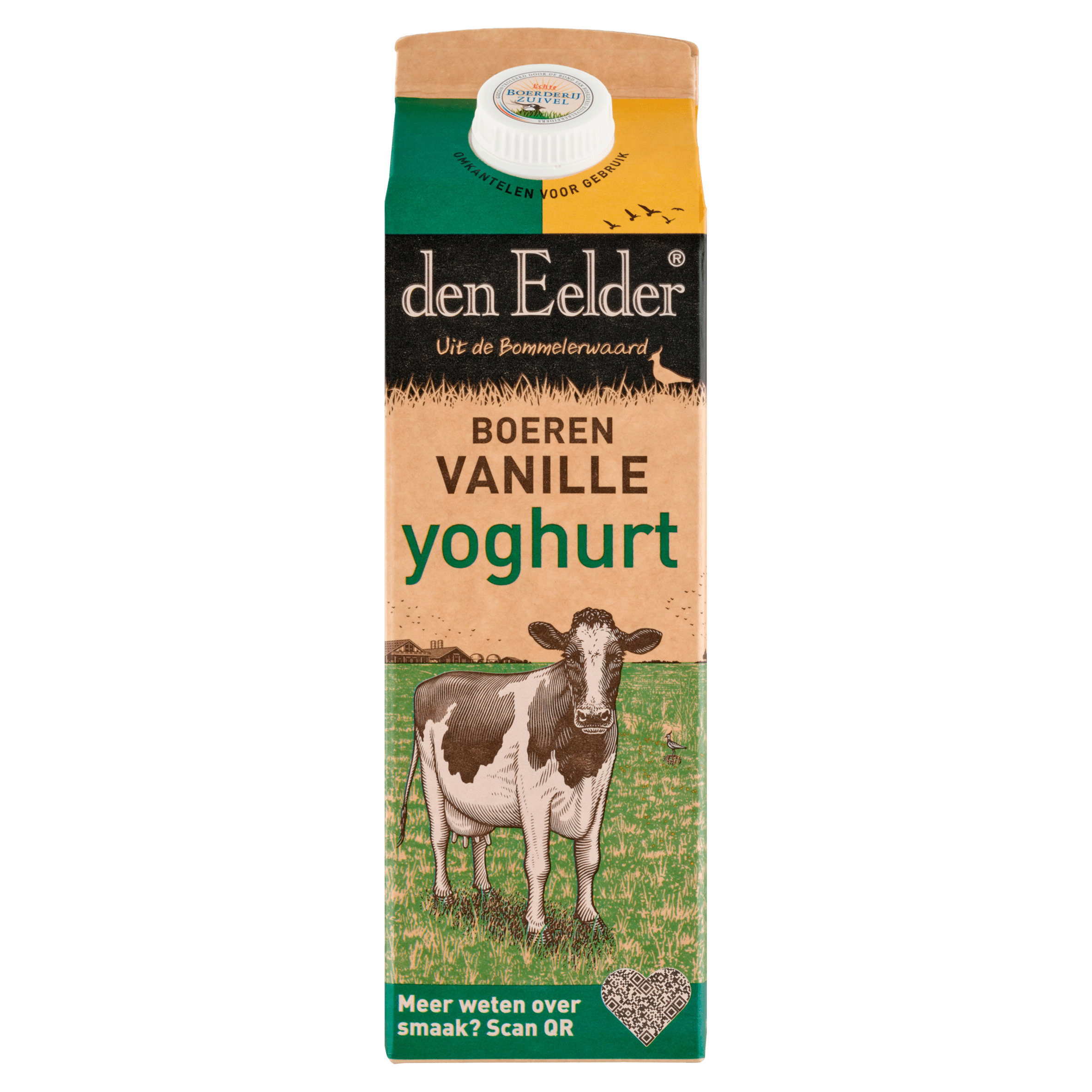 Den Eelder Boeren vanilleyoghurt Pak 1000 ml