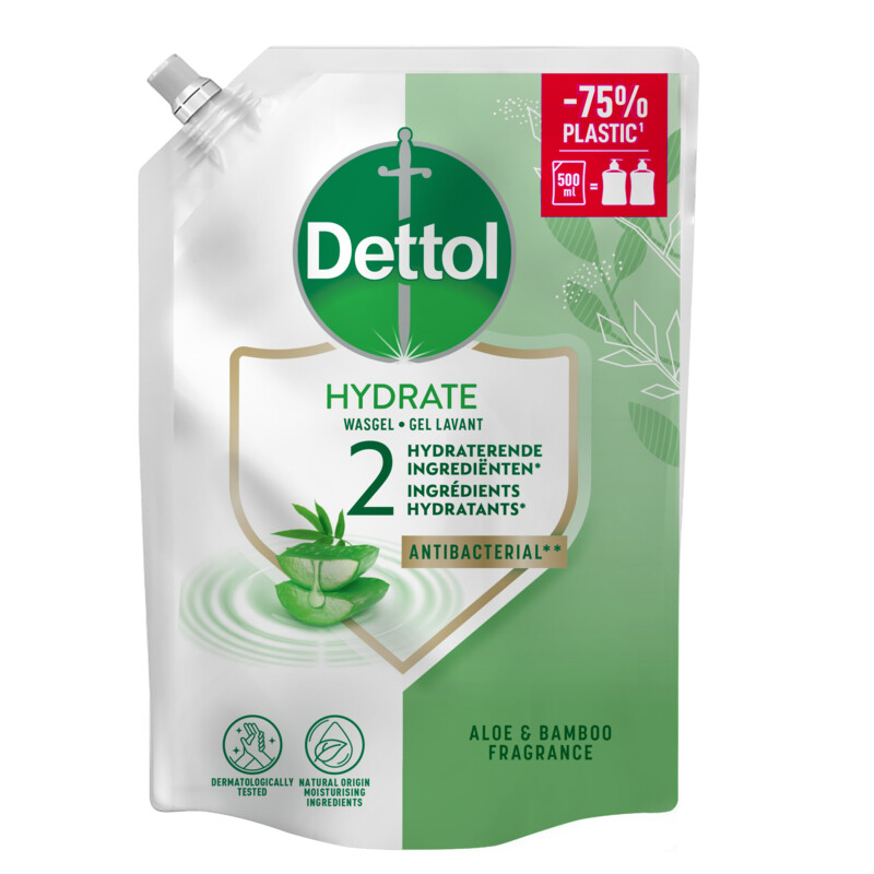 Dettol Aloë vera & bamboe handzeep navulling