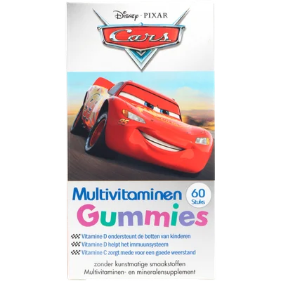 Disney Cars kinder multivitaminen Doos 60 st